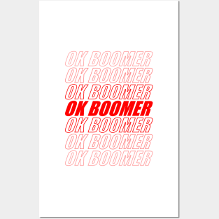 ok red boomer Posters and Art